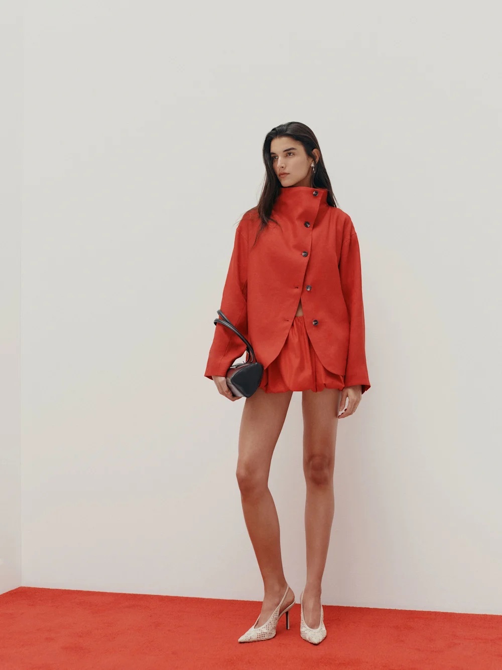 Reformation Blake Jacket In lipstick linen, NEW WITHOUT TAGS,NEVER WORN,NO FLAWS
